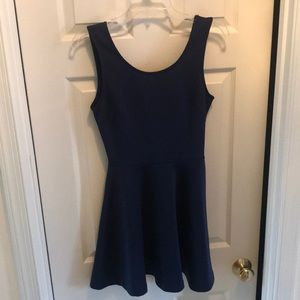 Navy Blue Bow Dress